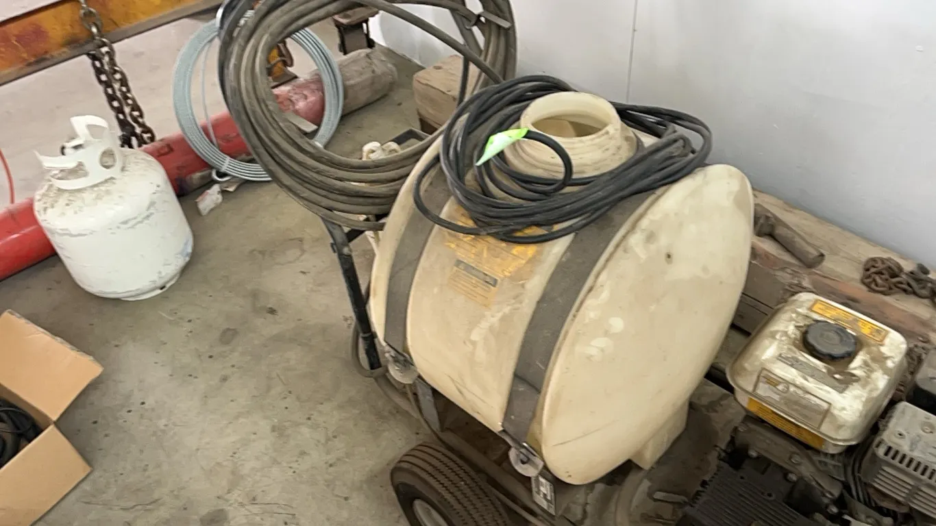 Power Fist Mobile Pressure Washer with Honda 5.9 Engine and 25 Gallon Tank