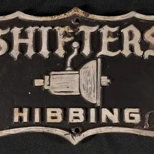 CAST IRON CAR CLUB PLAQUE SIGN SHIFTERS HIBBING MINNESOTA