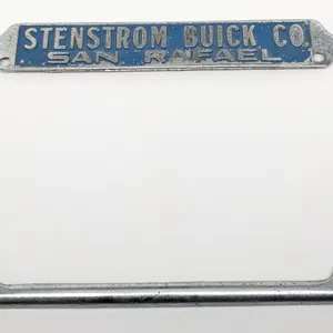 LICENSE PLATE FRAME STENSTROM BUICK CO SAN RAFAEL (CALIFORNIA CA CAL)