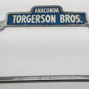 LICENSE PLATE FRAME TORGERSON BROS ANACONDA (MONTANA MONT MT)