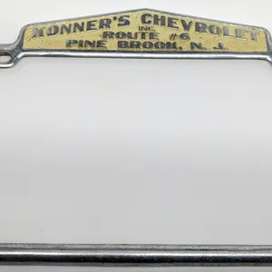 LICENSE PLATE FRAME KONNER'S CHVROLET INC ROUTE #6 PINE BROOKE NJ NEW JERSEY