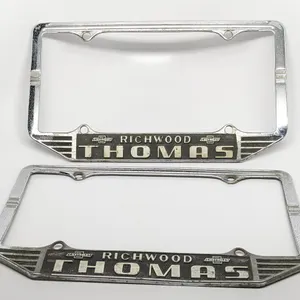 PAIR LICENSE PLATE FRAMES THOMAS CHEVROLET RICHWOOD OHIO OH