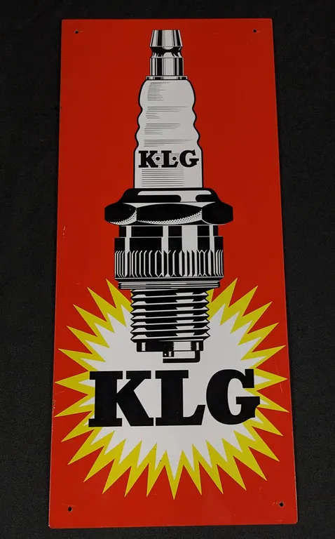 TIN SIGN KLG SPARK PLUGS