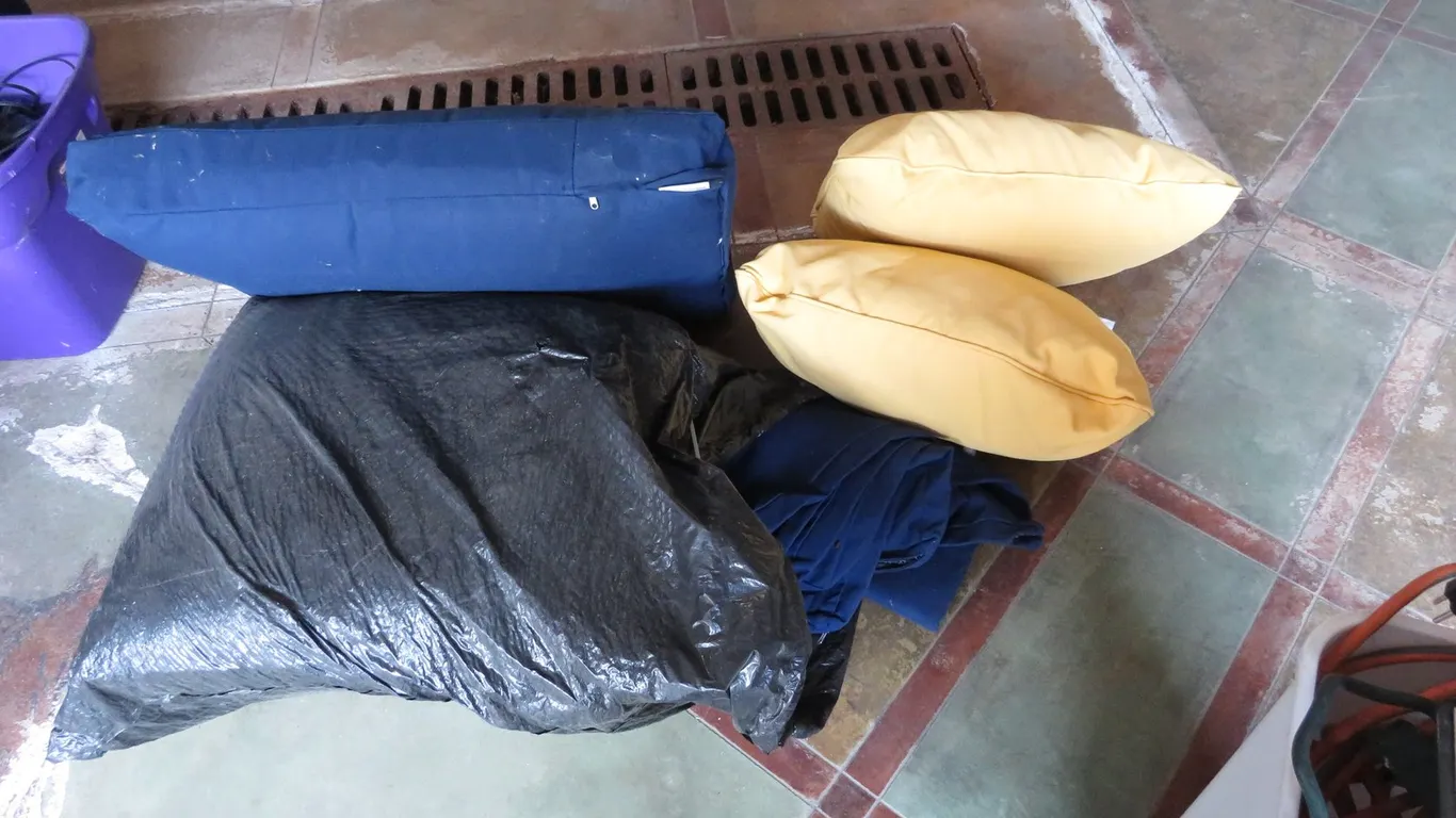 Bag of Outdoor Furniture Cushions