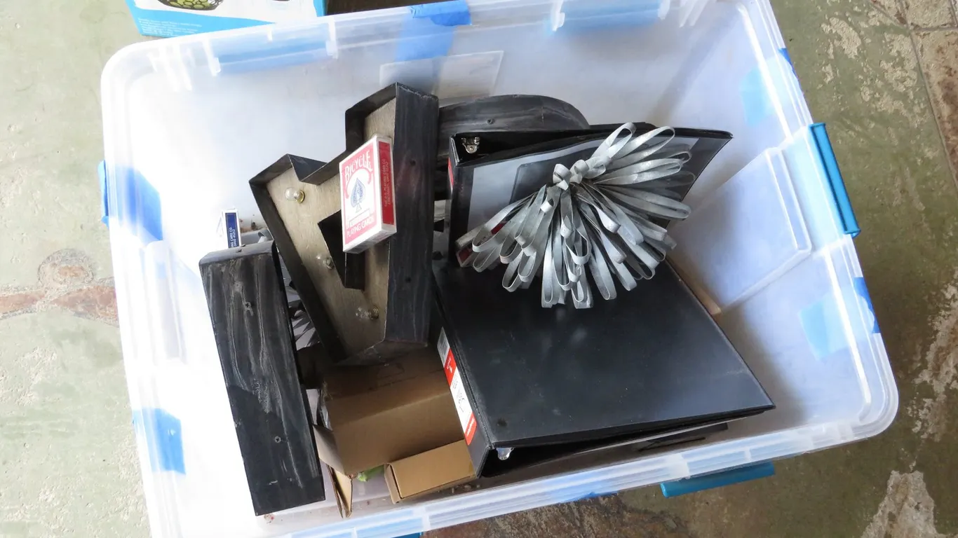 Tote of Home Decorations