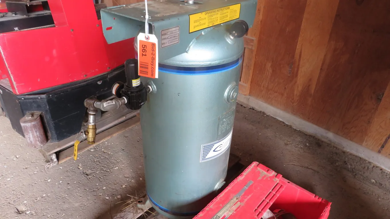 Air Tank, Regulator and Box of Straps