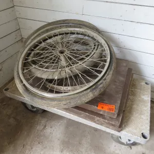 Aluminum 4-Wheel Cart and Wheels