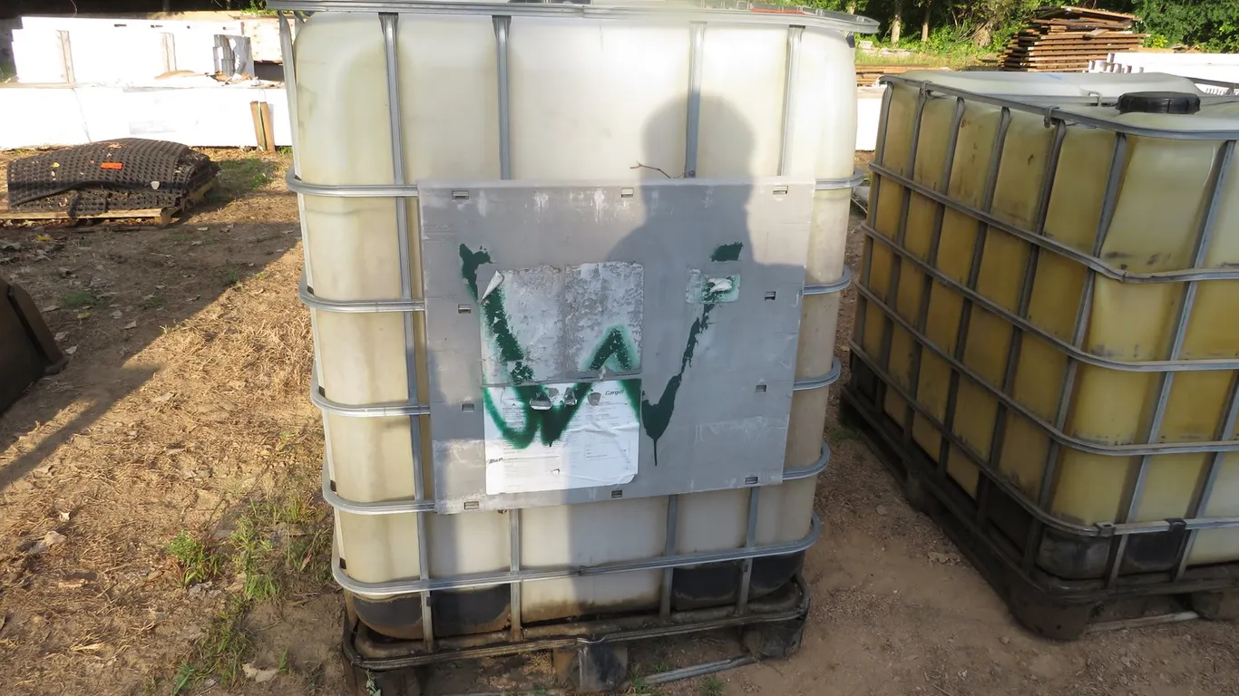 Plastic Tote Used for Waste Oil