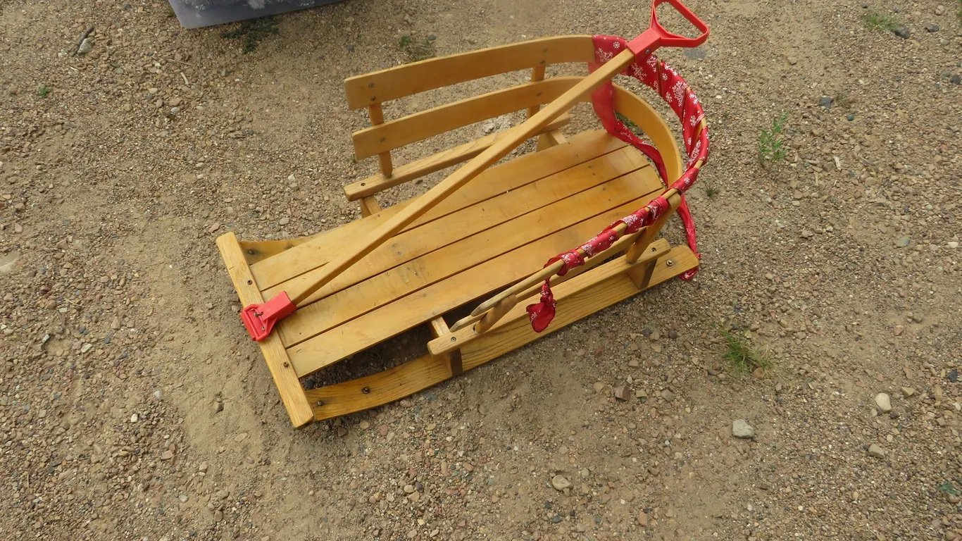 Christmas Lights and Sleigh