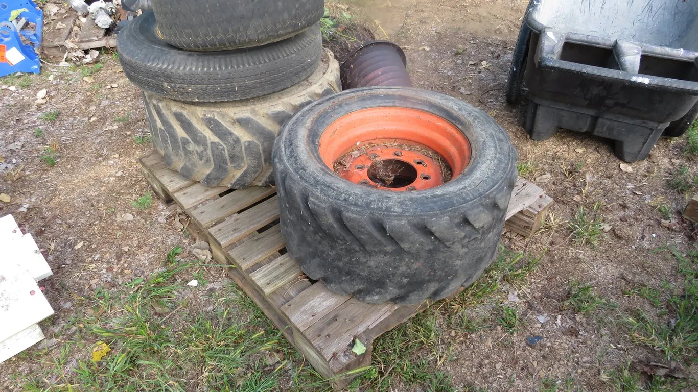 Pallet of Tires and Rims