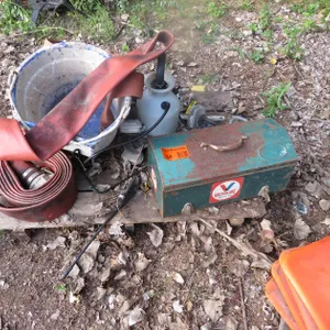 Pallet of Hose and Tool Box