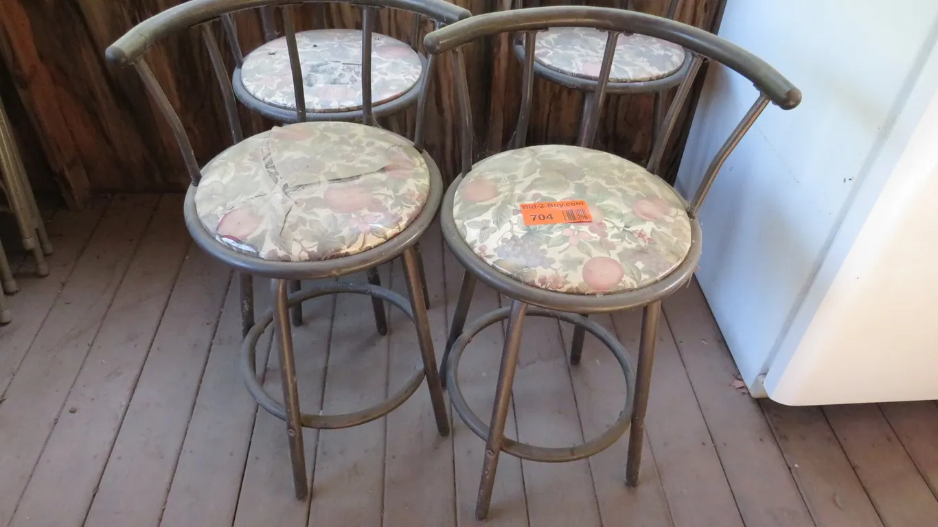 (4) Patio Bar Stools