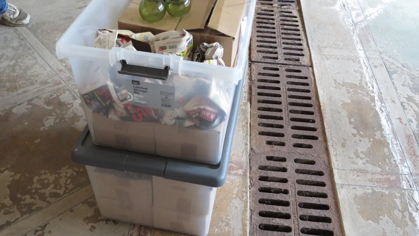 (2) Totes of Glass Bottles