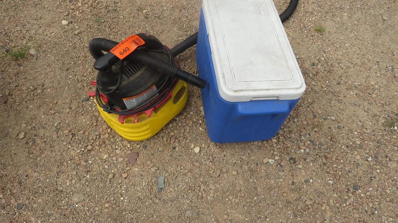 Cooler and Shop Vac