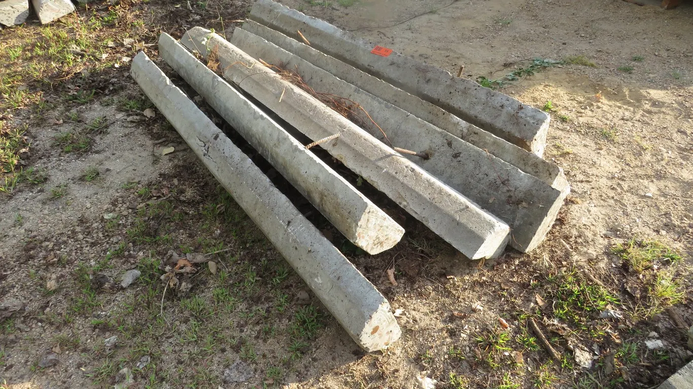 (6) Concrete Parking Lot Curb Stops