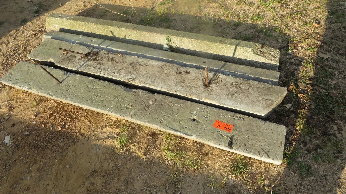 (4) Concrete Parking Lot Curb Stops