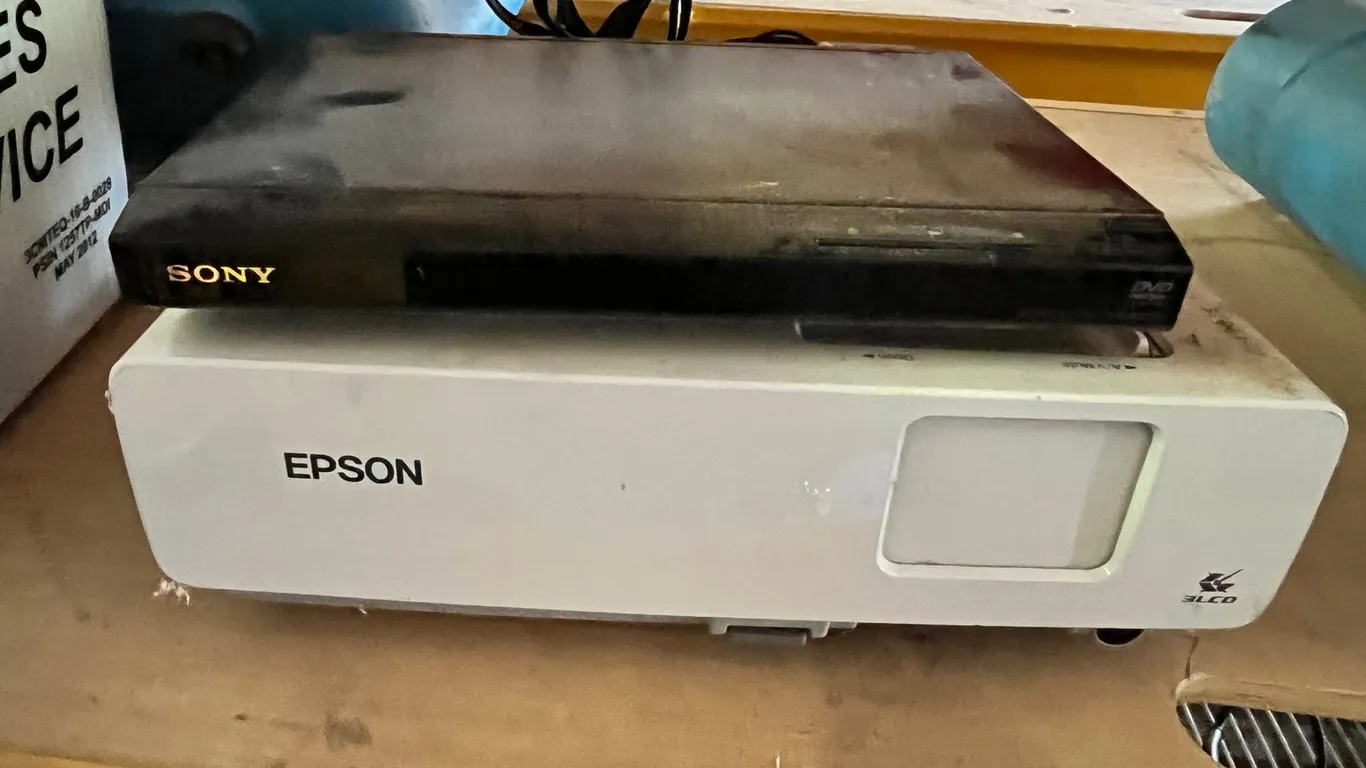 DVD Player, Projector, and Cables
