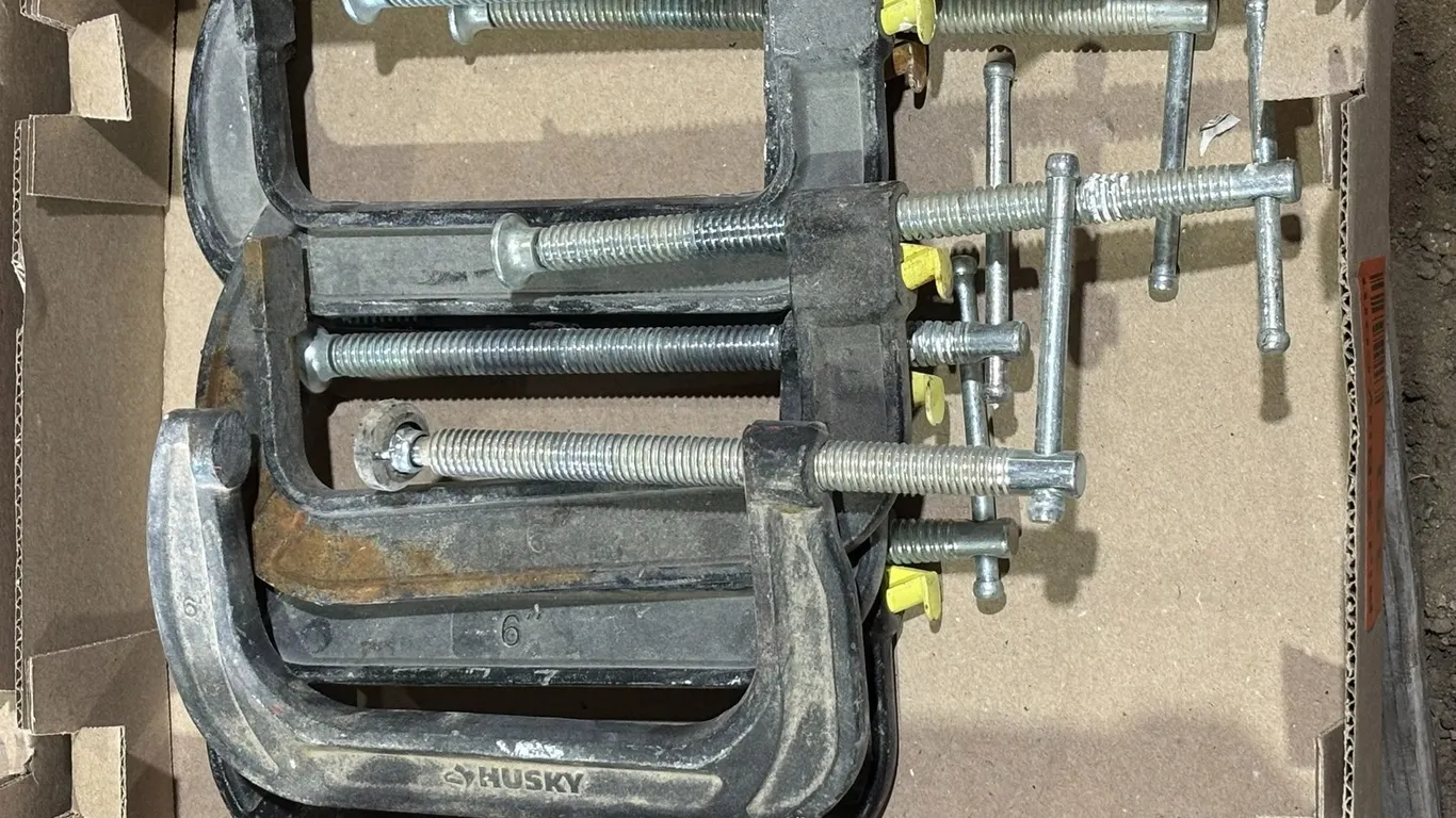 (6) Husky 6" C-Clamps