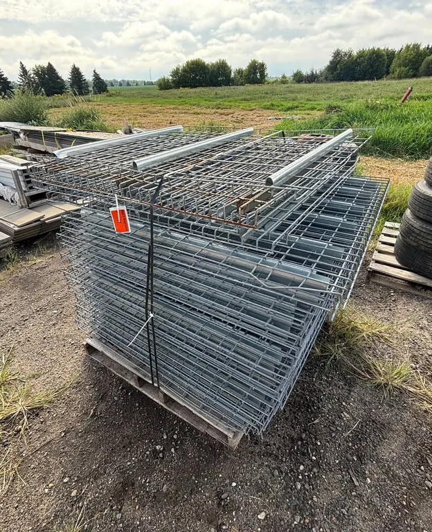 Approx. (38) 48" x 50" Pallet Rack Drop-in Grates