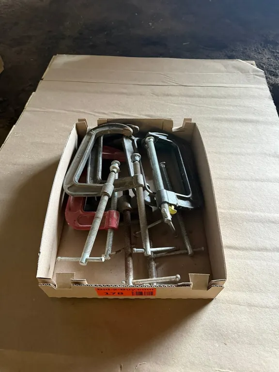 (8) Assorted C-Clamps