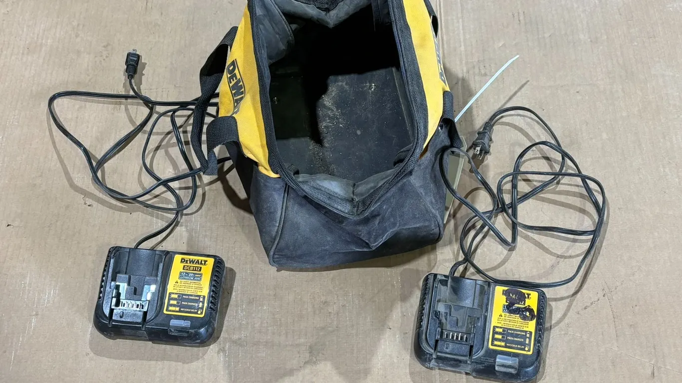 (2) DeWalt Battery Chargers and Case