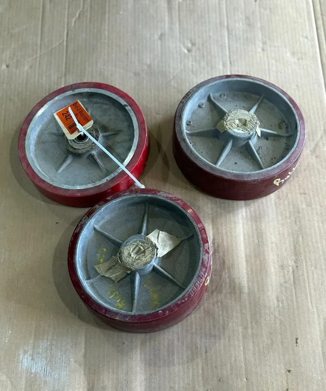 (3) 10" Solid Rubber Tires