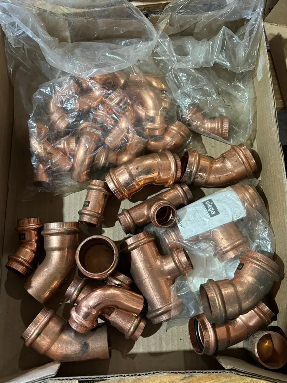 Various Viega ProPress Copper Press Plumbing Fittings