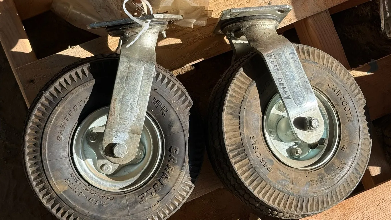 (2) 10" Tire Swivel Casters