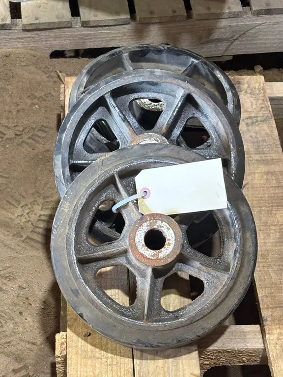 (3) Rubber Wheels