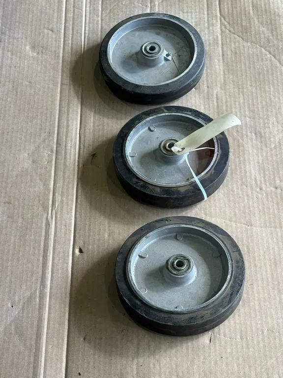 (3) 8" Solid Rubber Tires