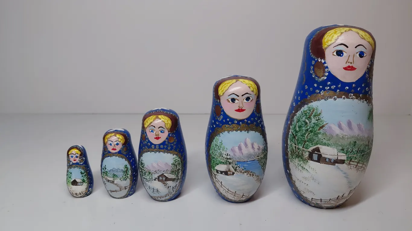 Hand-Painted Nesting Dolls