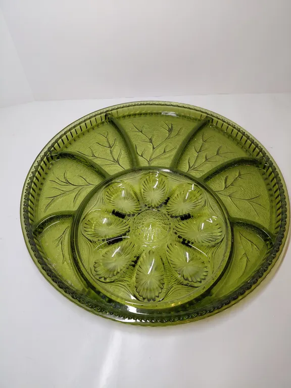 Vintage Indiana Glass Deviled Egg Tray