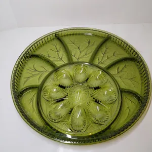 Vintage Indiana Glass Deviled Egg Tray