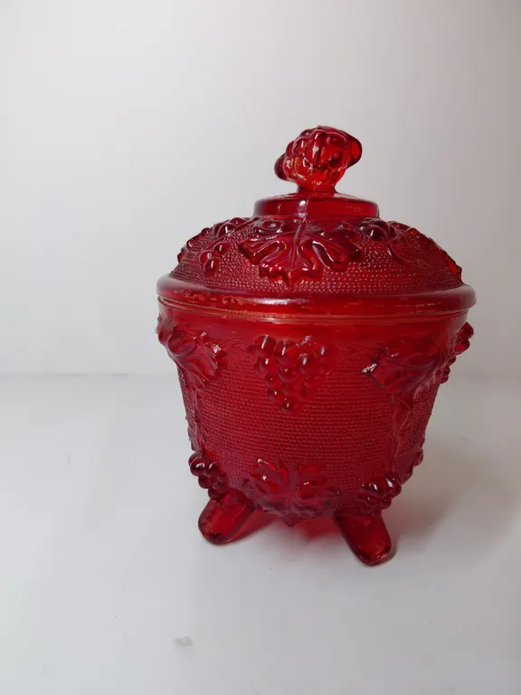 Vintage Jeannette Glass Footed Candy Dish