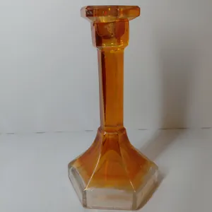 Antique Imperial Glass Carnival Glass Candlestick