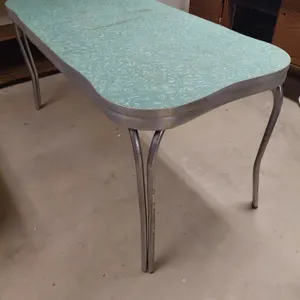 Mid-Century Modern Formica And Chrome Table