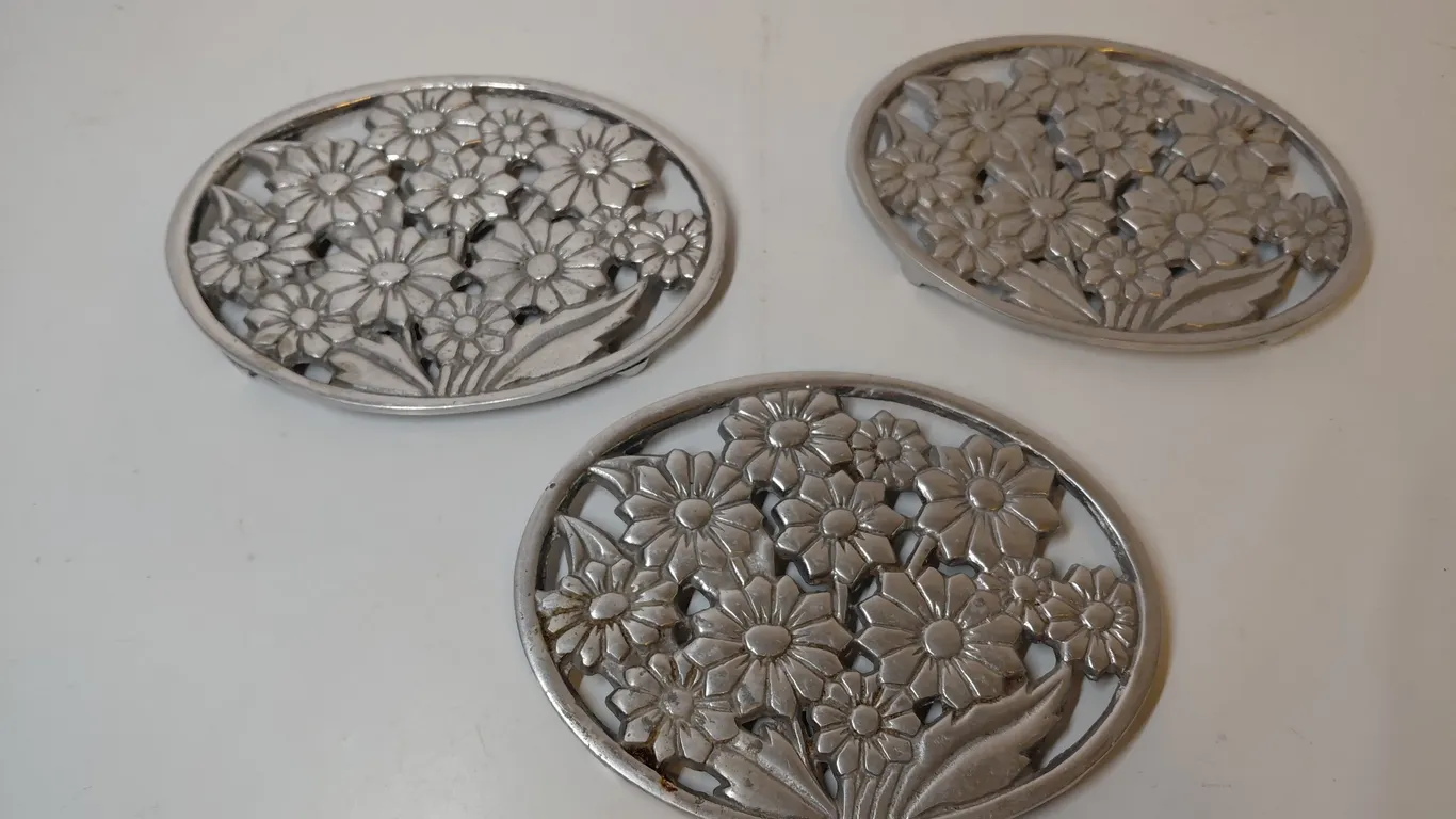 "Pewter" Trivets