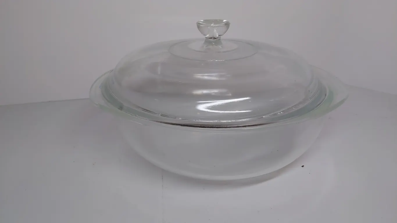 Vintage Pyrex Clear Glass Dish