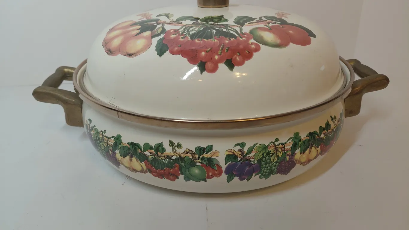 Vintage Enamel Pot