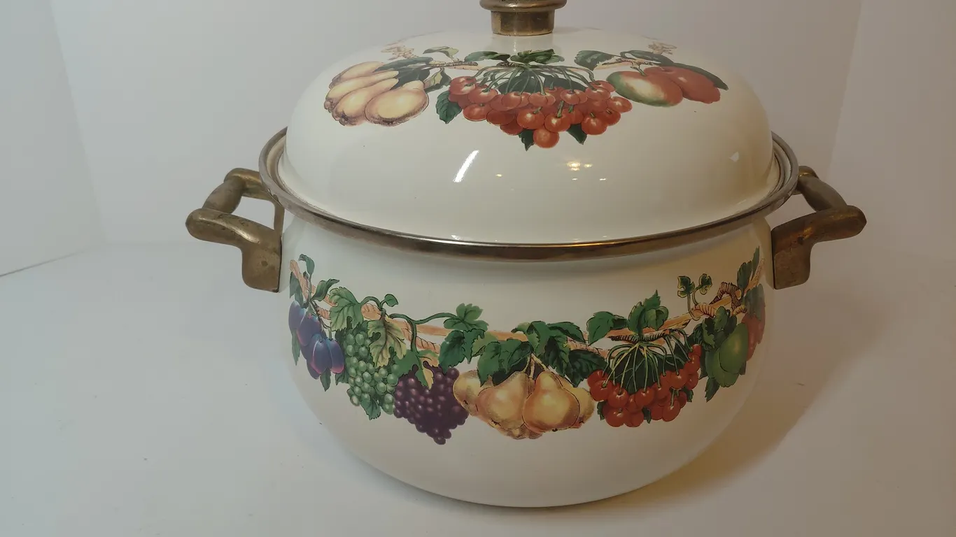 Vintage Enamel Pot