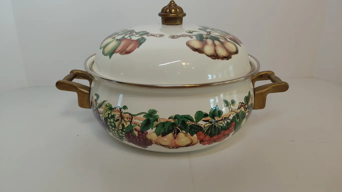 Vintage Enamel Pot
