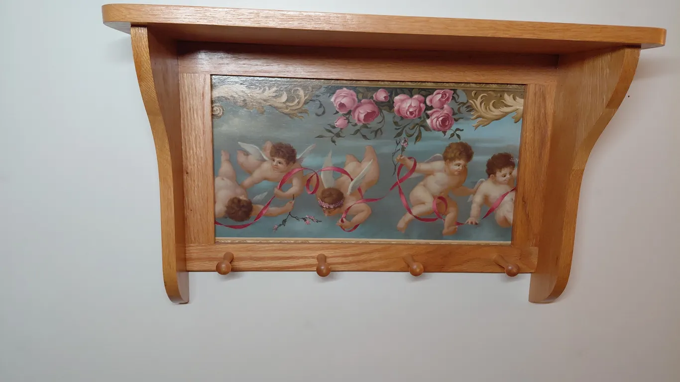 Oak Wall Shelf