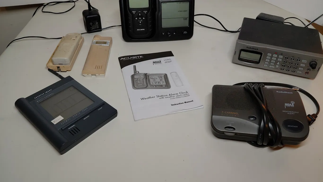 Scanner, Weather Radios, Thermometer