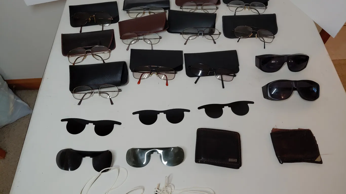 Sunglasses, Wallets, Ear Protection, And Prescription Glasses