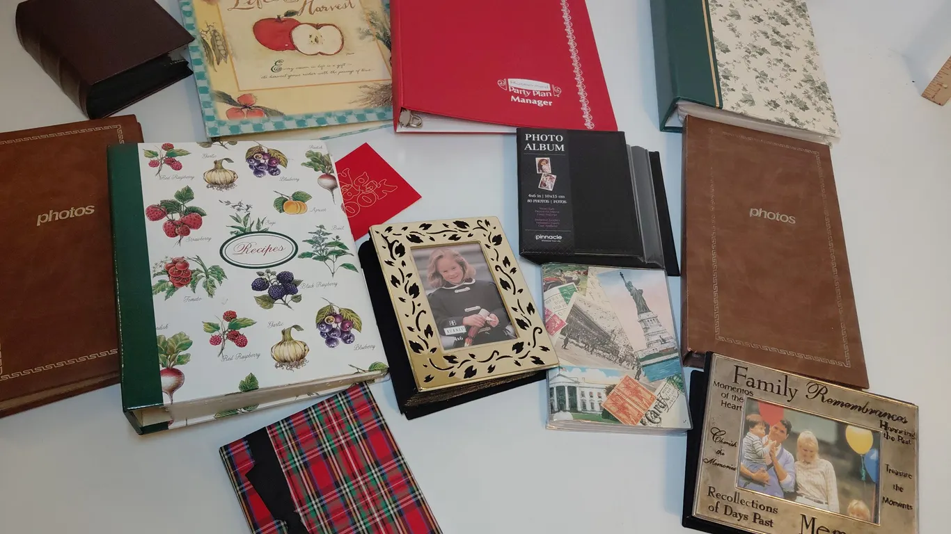 Photo Albums And Recipe Books