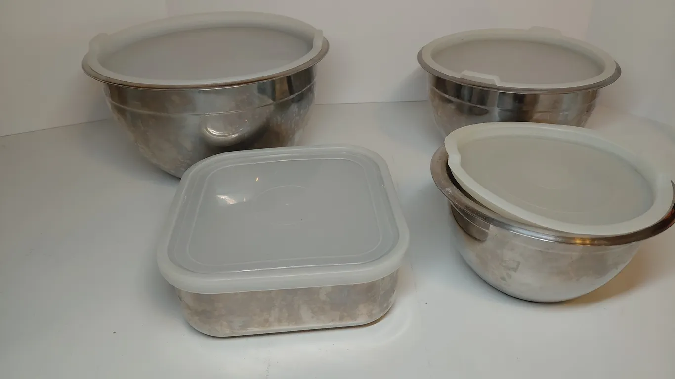 Stainless Steel Bowls With Lids