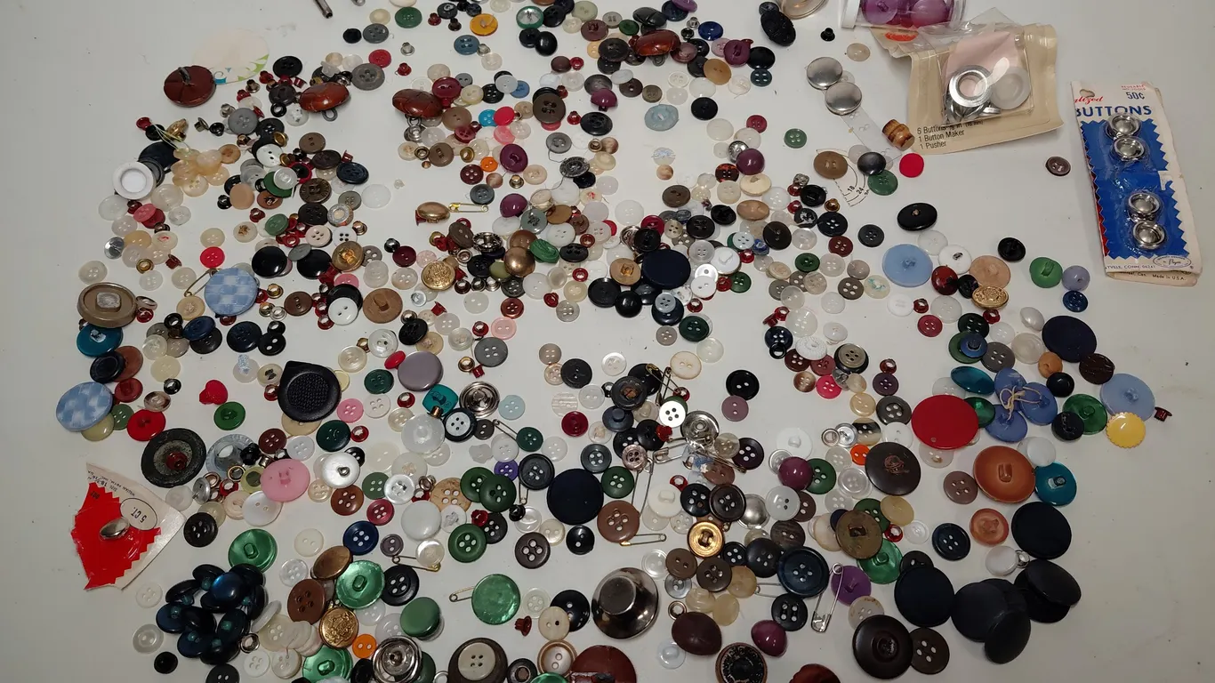 Vintage Buttons And Rivets