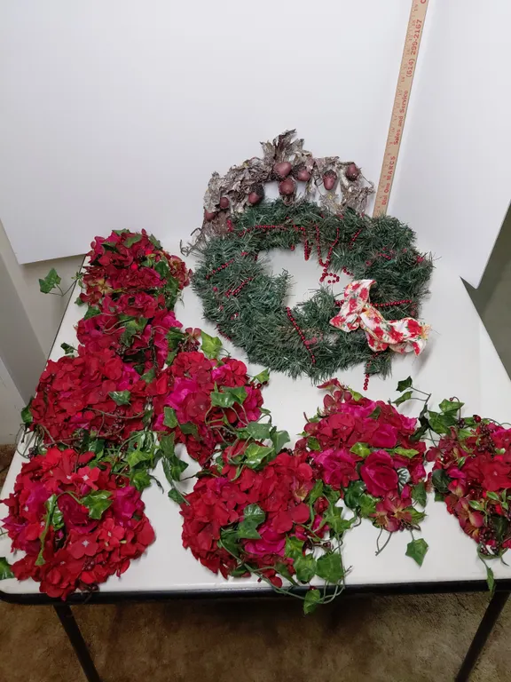 Wreath, Swag, And Silk Flowers