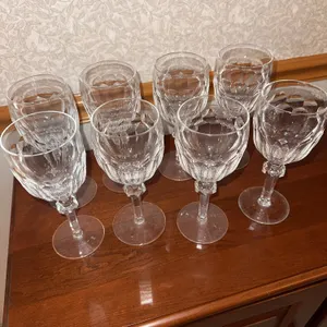 Eight Waterford Crystal CURRAGHMORE wine glasses