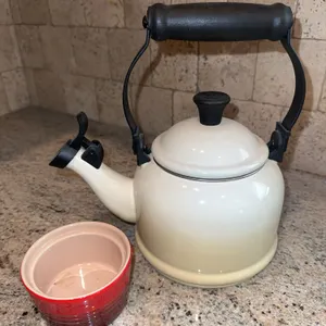 LeCreuset kettle, etc.
